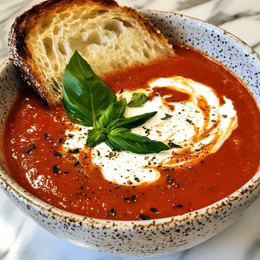 Roasted Tomato Soup Flavorful and Easy Recipe