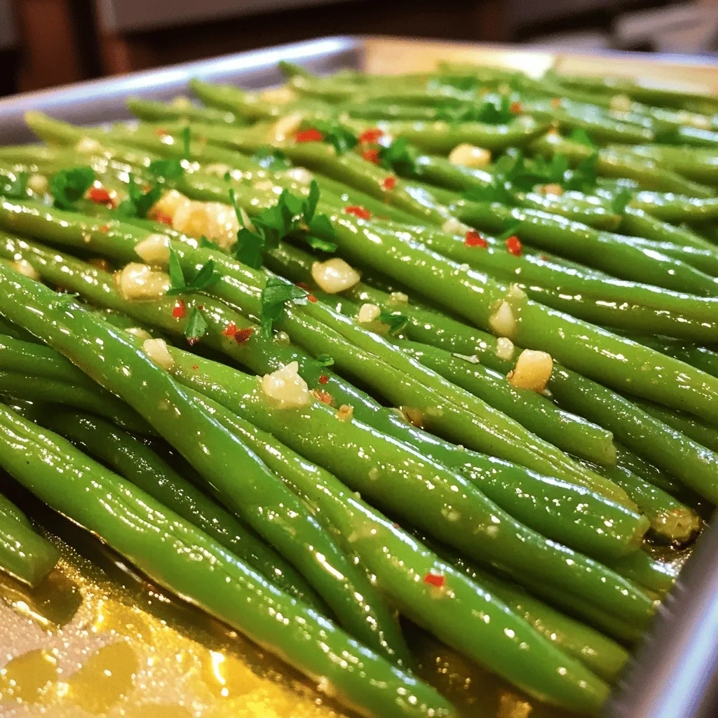 Garlic Butter Roasted Green Beans Quick and Tasty Dish