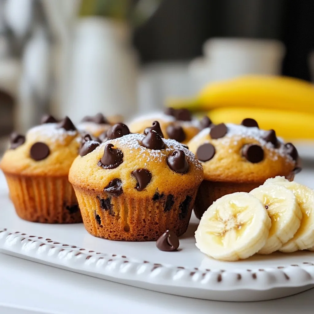 Chocolate Chip Banana Bread Muffins Simple Recipe