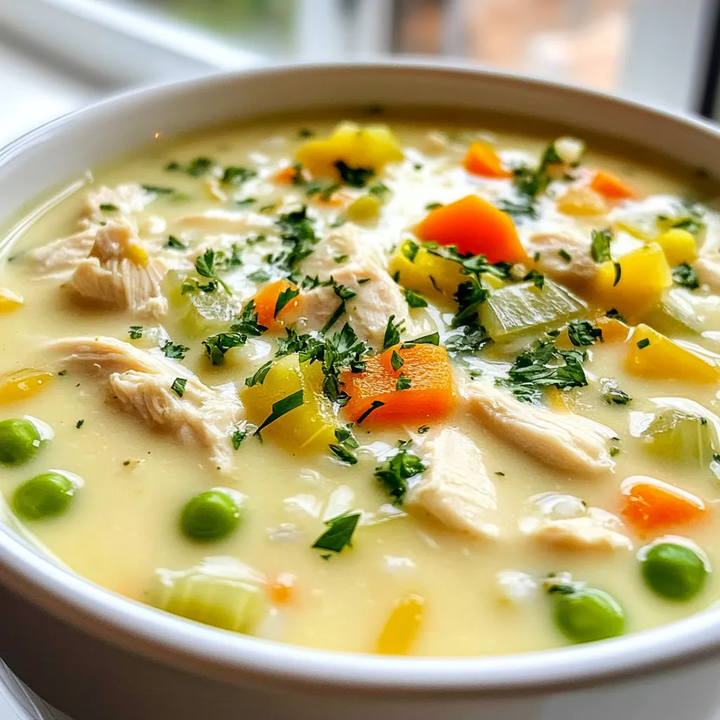 Creamy Chicken and Rice Soup Comforting Delight