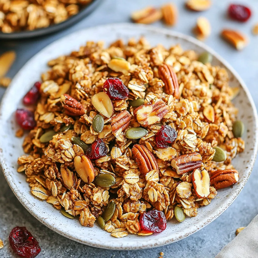 Maple Pecan Granola Crunchy and Nutritious Treat