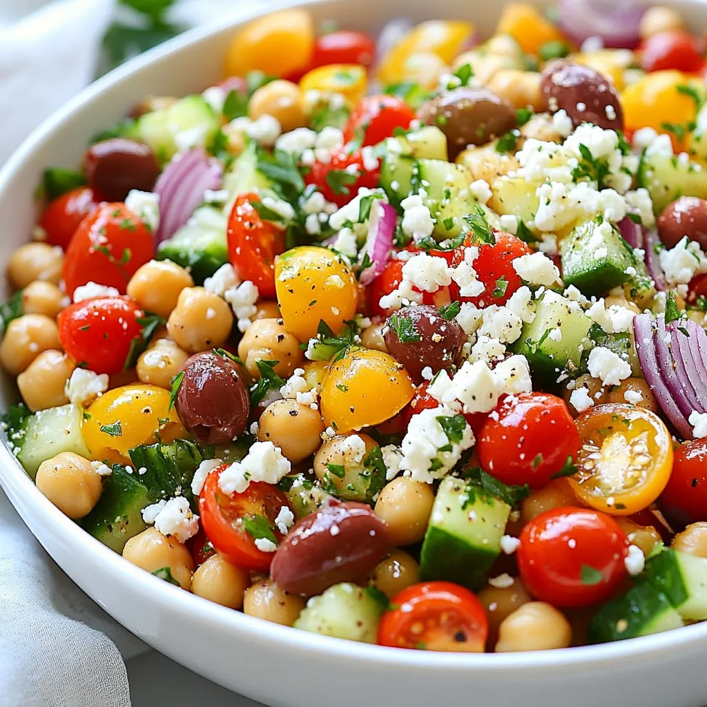 Mediterranean Chickpea Salad Fresh and Flavorful Dish