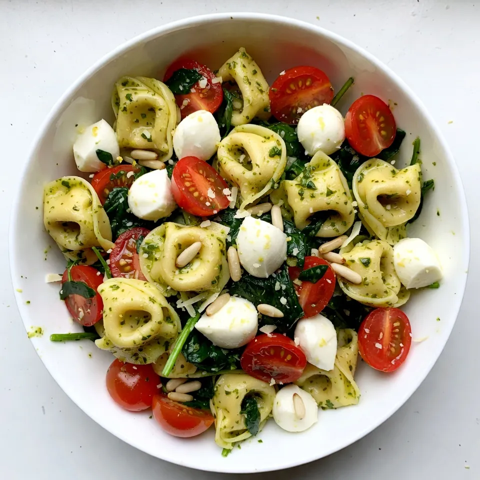 Creamy Pesto Tortellini Salad Fresh and Flavorful Dish