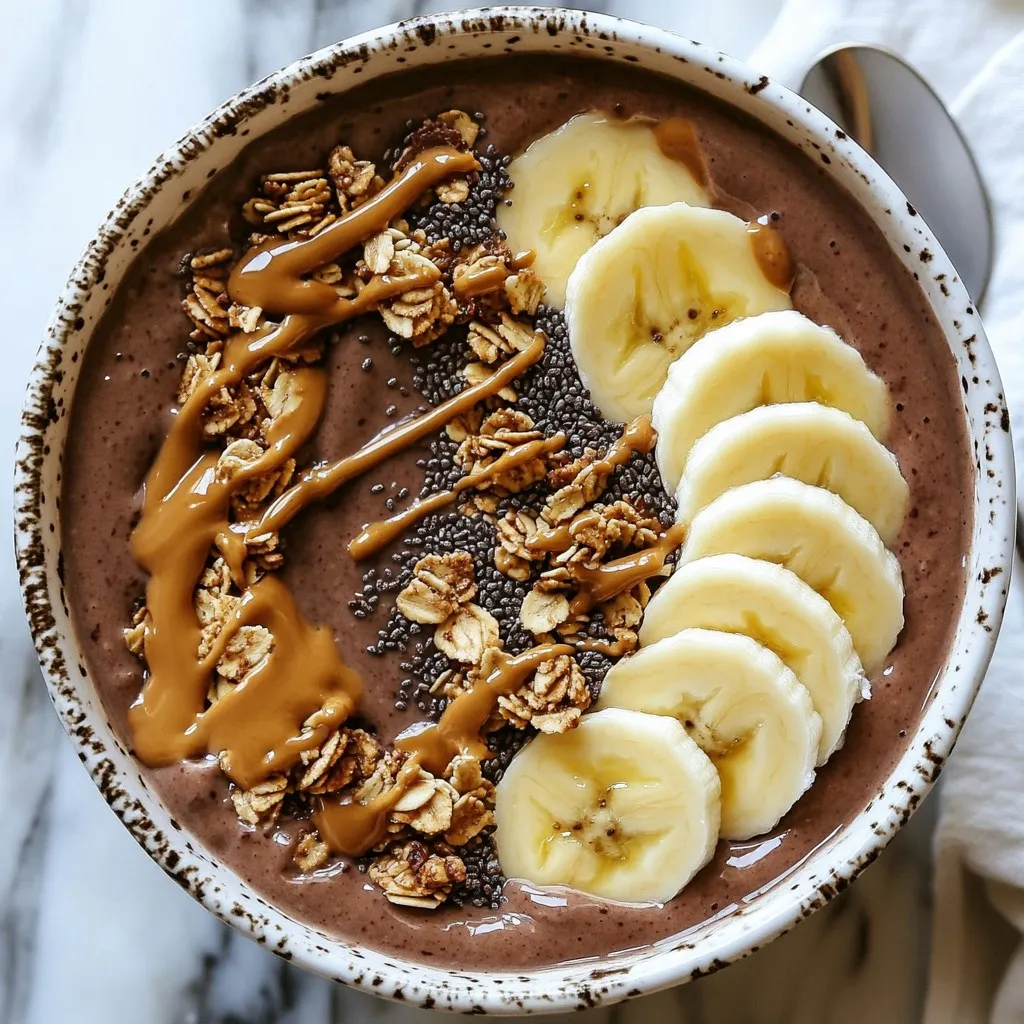 Chocolate Peanut Butter Smoothie Bowl Delightful Recipe