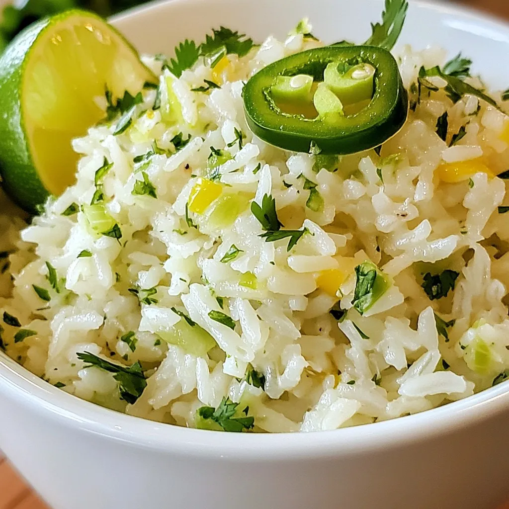 Cilantro Lime Rice Flavorful and Easy Side Dish