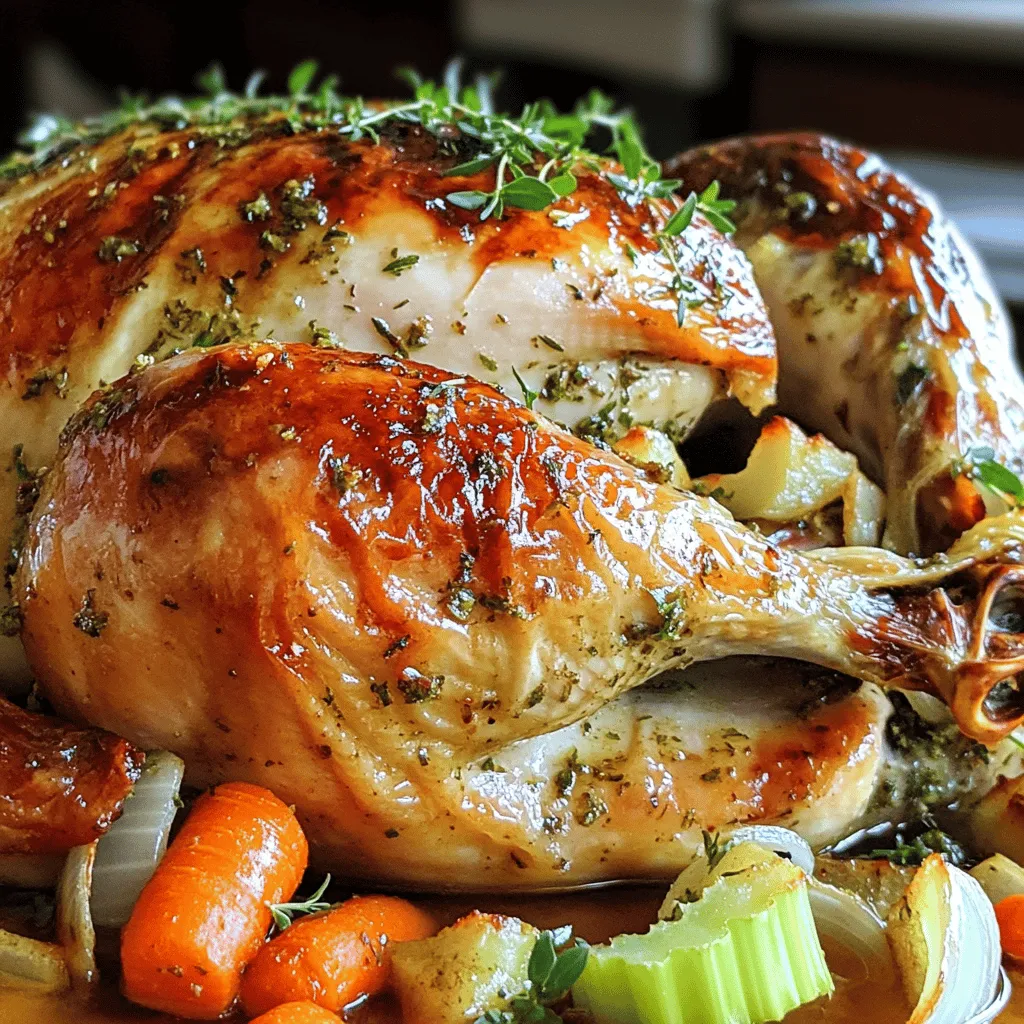 Garlic Herb Butter Roasted Turkey Delightful Recipe