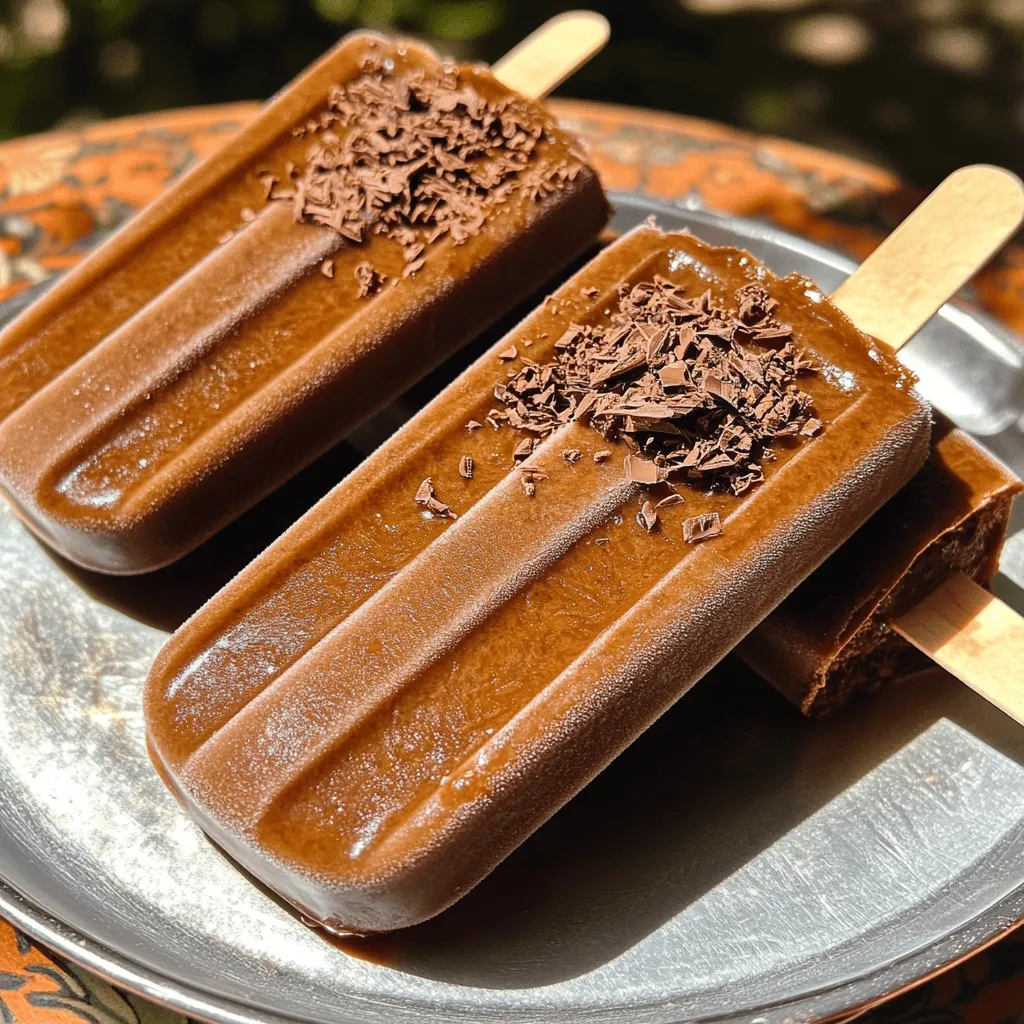 Mocha Iced Coffee Popsicles Refreshing Summer Treat