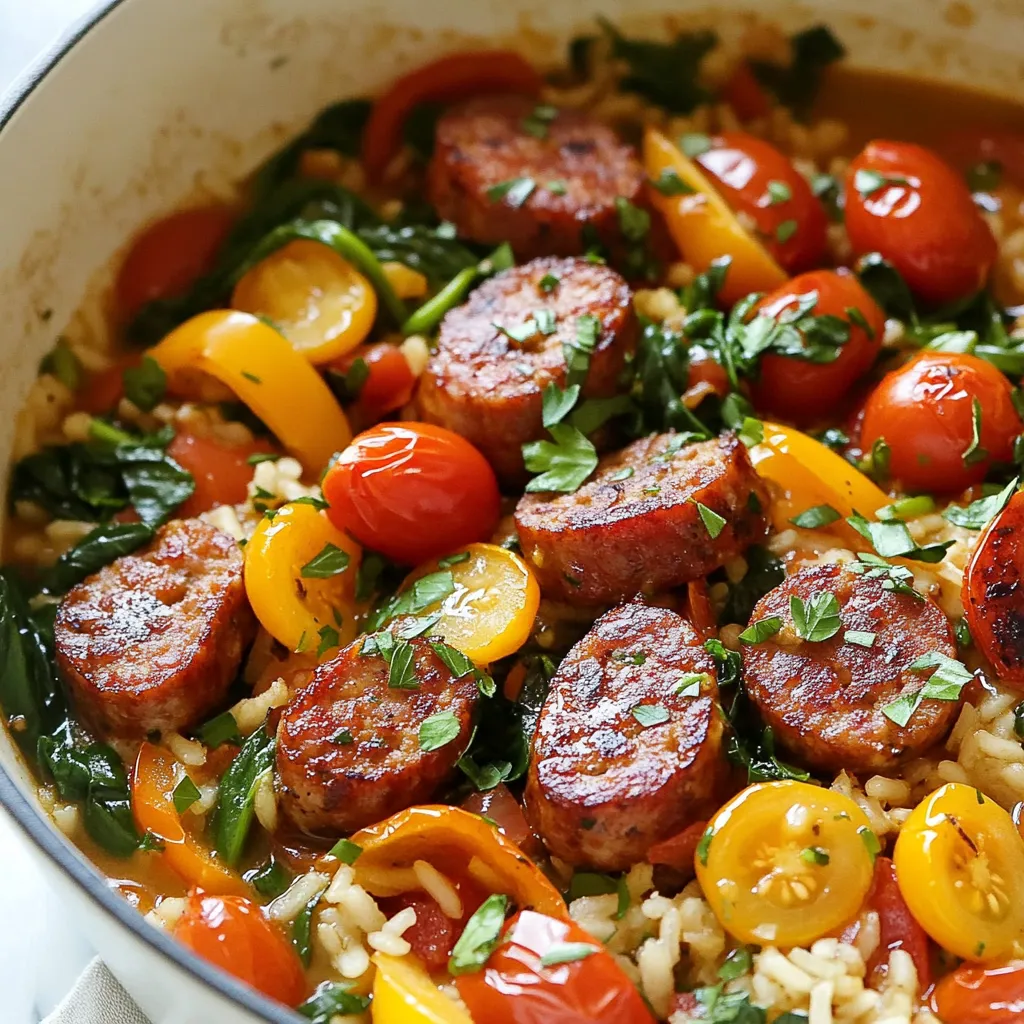 One Pot Smoked Sausage Dinner Quick and Tasty Meal