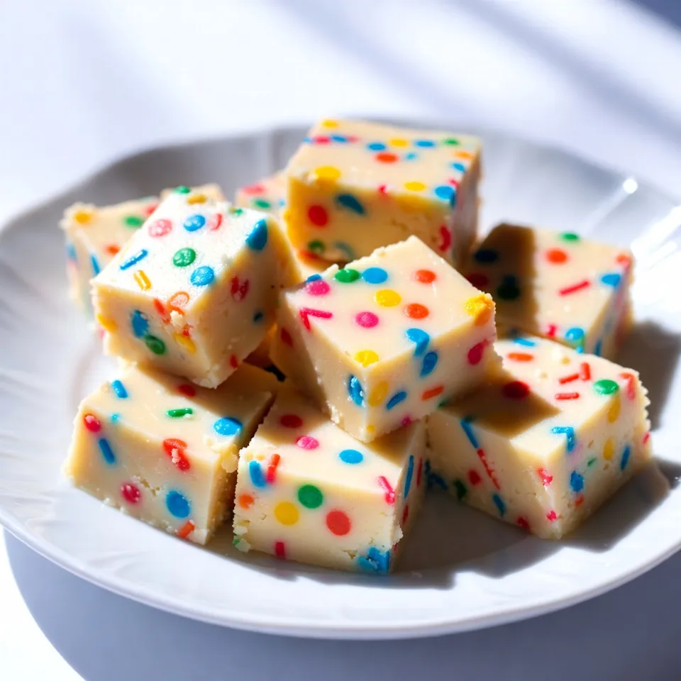Funfetti Birthday Cake Fudge Delightful Swift Treat