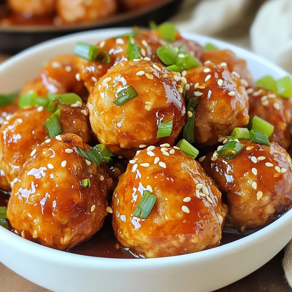 Sriracha Honey Chicken Meatballs Quick and Tasty Meal