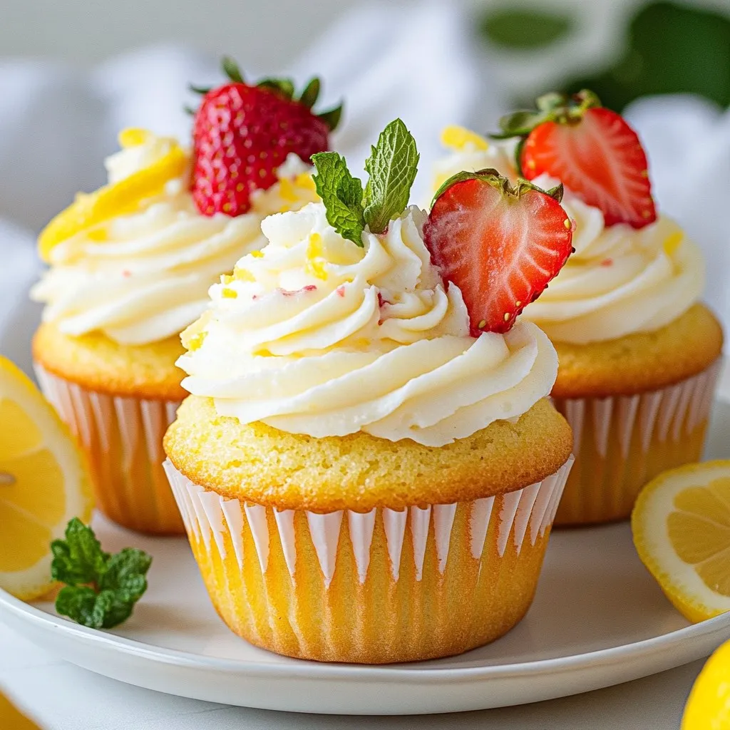 Strawberry Lemonade Cupcakes Delightful Sweet Treat