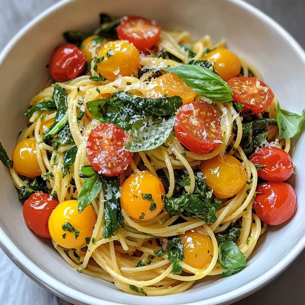 Spinach Tomato Pasta Simple and Flavorful Recipe