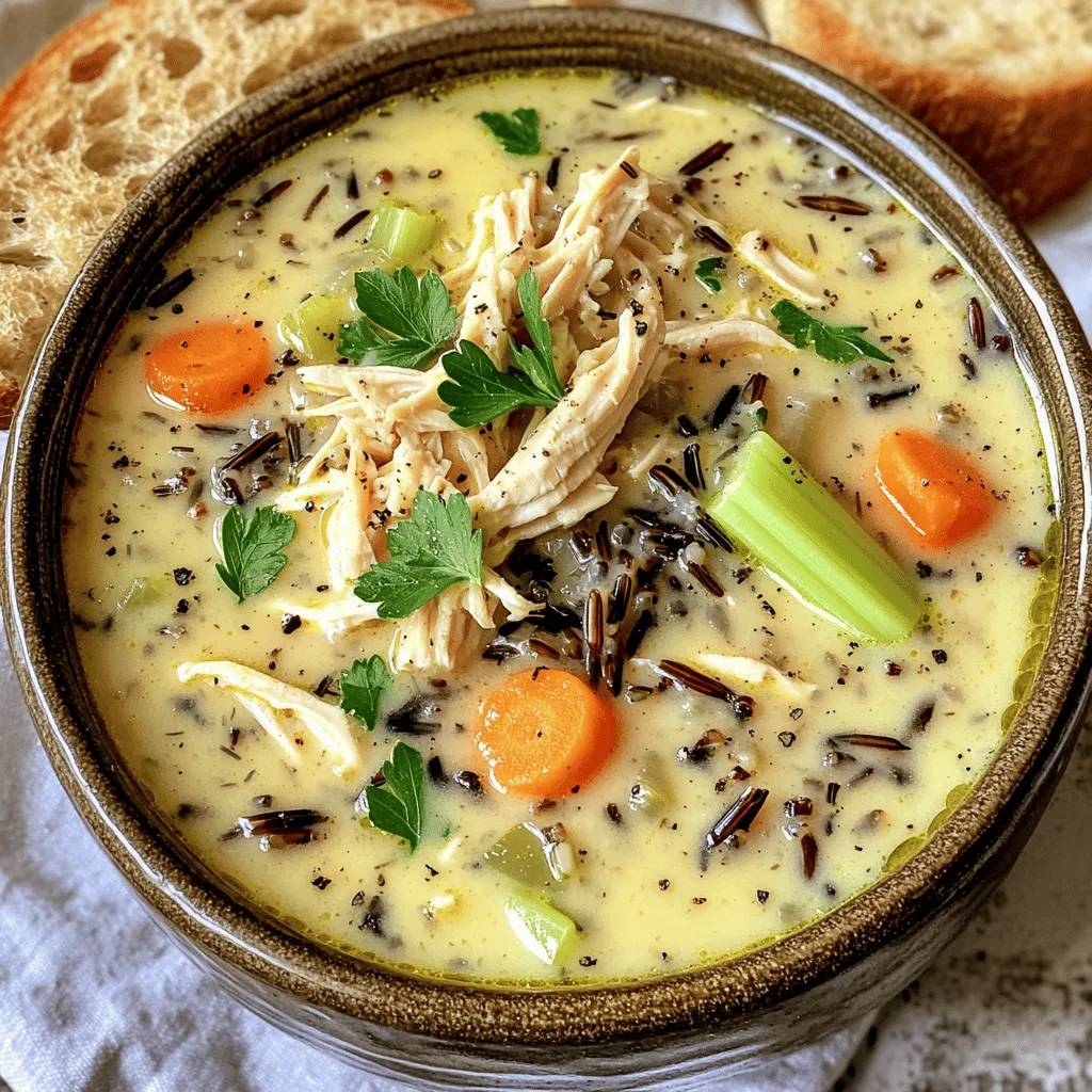 Cozy Creamy Chicken Wild Rice Soup Flavor Delight