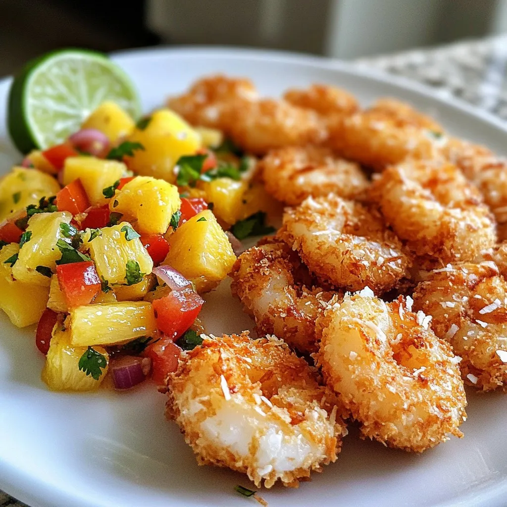 Coconut Shrimp with Pineapple Salsa Fresh Flavor Boost