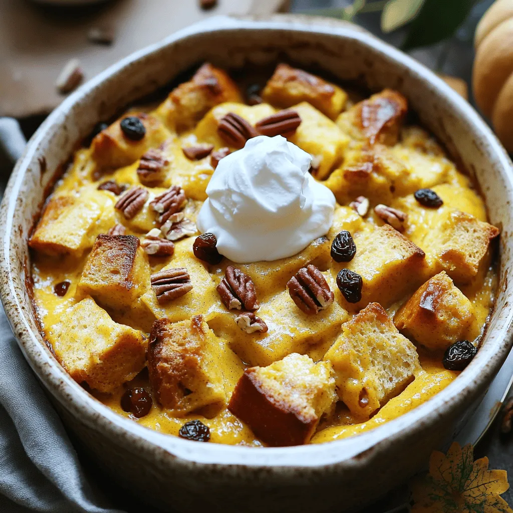 Warm Spiced Pumpkin Bread Pudding Comforting Delight