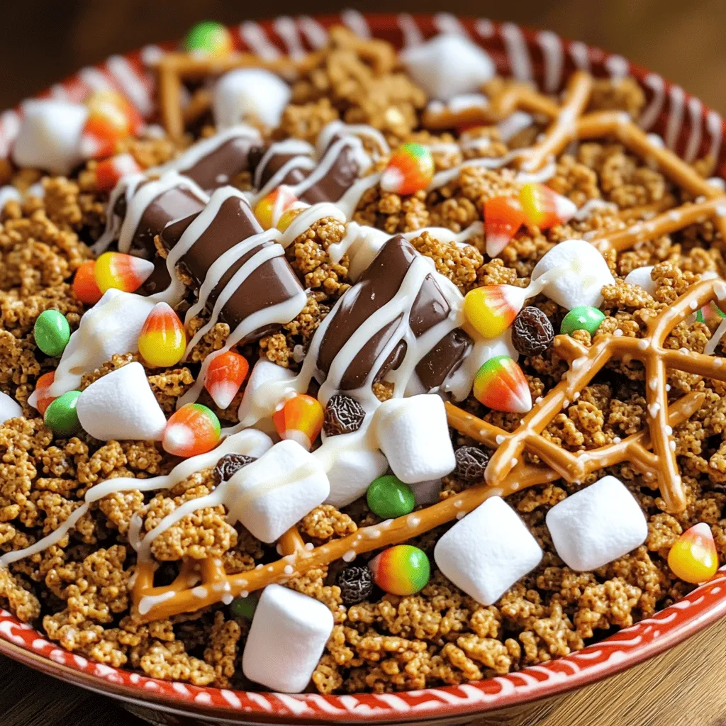 Gingerbread House Snack Mix Tasty Holiday Treat