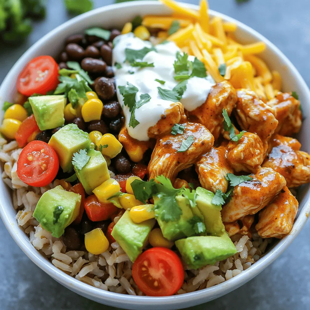Chipotle Chicken Burrito Bowls Packed with Flavor