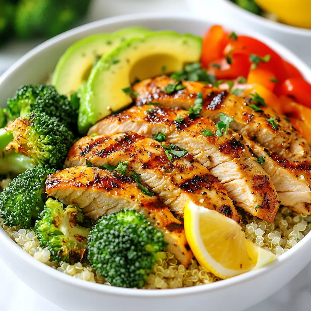 Grilled Chicken Broccoli Bowls Healthy Meal Prep Idea