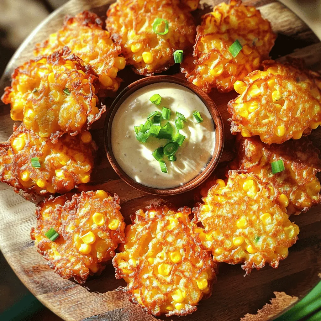 Sweet Corn Cheddar Fritters Crispy and Flavorful Treat