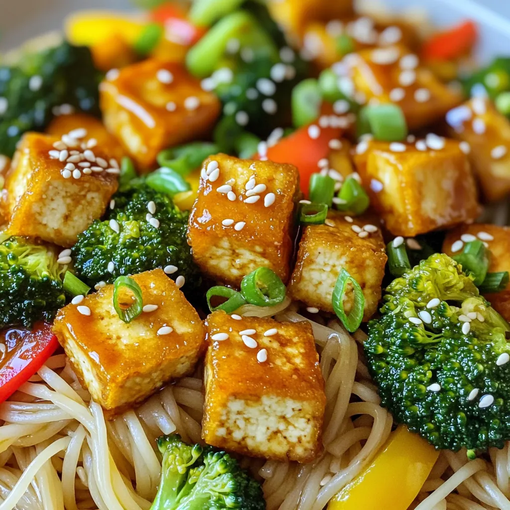 Minute Crispy Teriyaki Tofu Noodles Quick Recipe