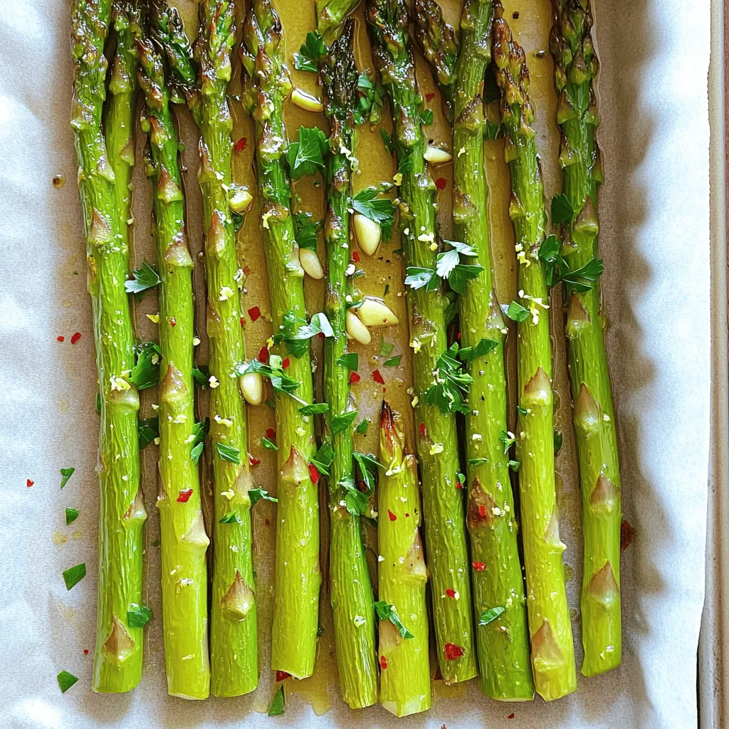 Lemon Garlic Roasted Asparagus Simple and Tasty Dish