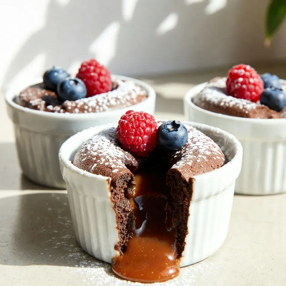 Chocolate Caramel Lava Cakes Irresistible Dessert Delight