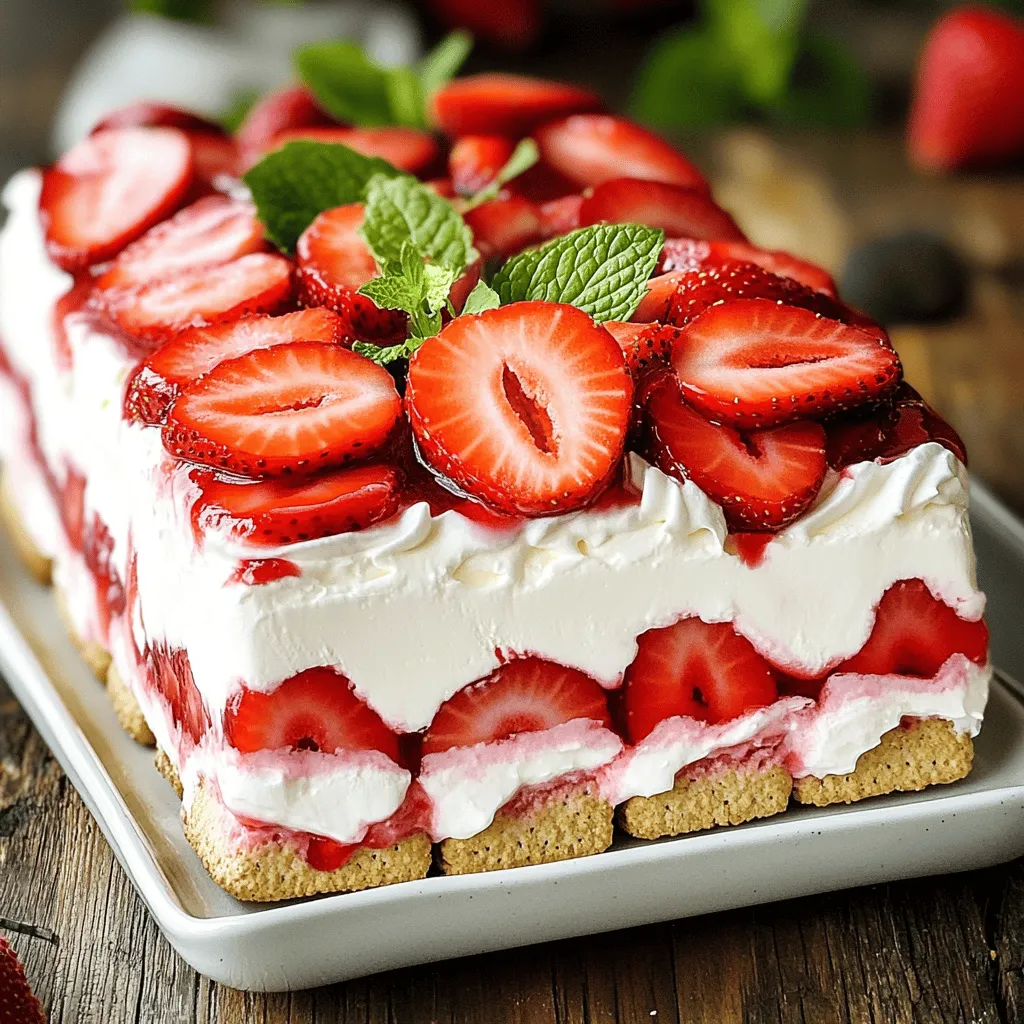 Strawberry Shortcake Icebox Cake Easy and Delicious Treat