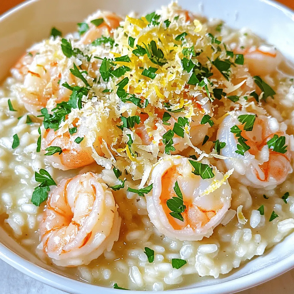 Garlic Parmesan Shrimp Risotto Creamy and Flavorful Dish
