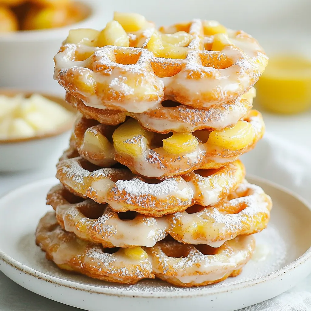 Apple Fritter Waffle Donuts Irresistible Treat Recipe