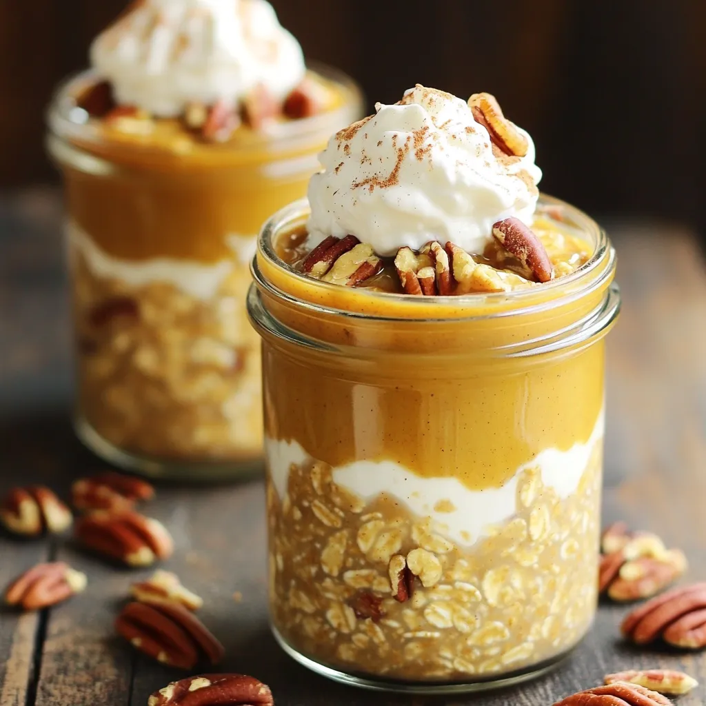 Pumpkin Pecan Pie Overnight Oats Simple and Tasty