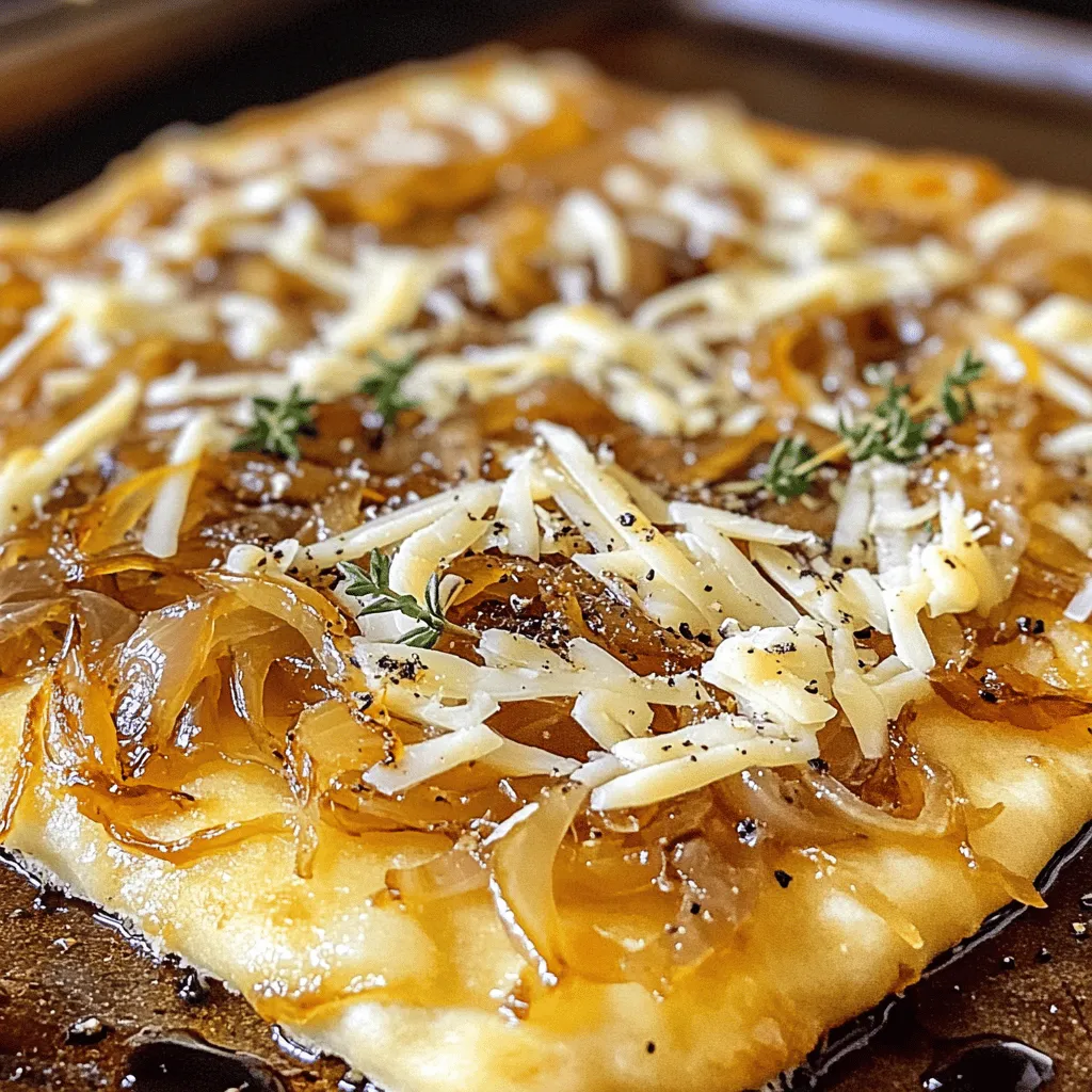 Caramelized Onion Gruyere Flatbread Delightful Recipe