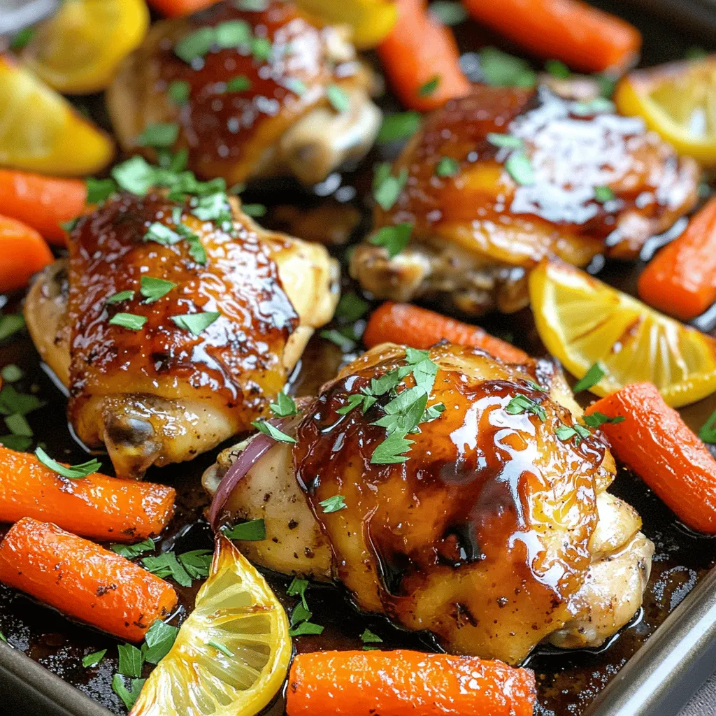 Sheet Pan Balsamic Chicken Carrots Flavorful Dinner