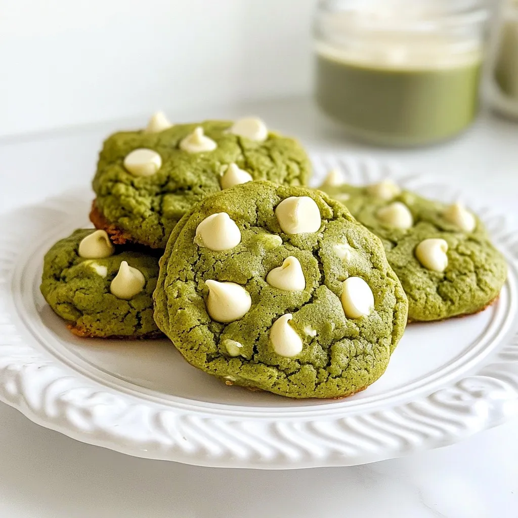 Matcha White Chocolate Cookies Irresistible Treat