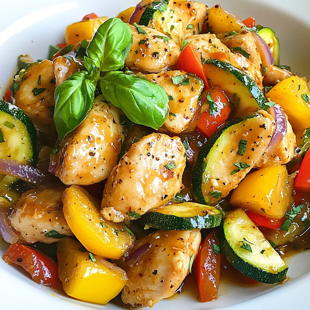 Flavorful Chicken Zucchini Skillet Easy Dinner Recipe