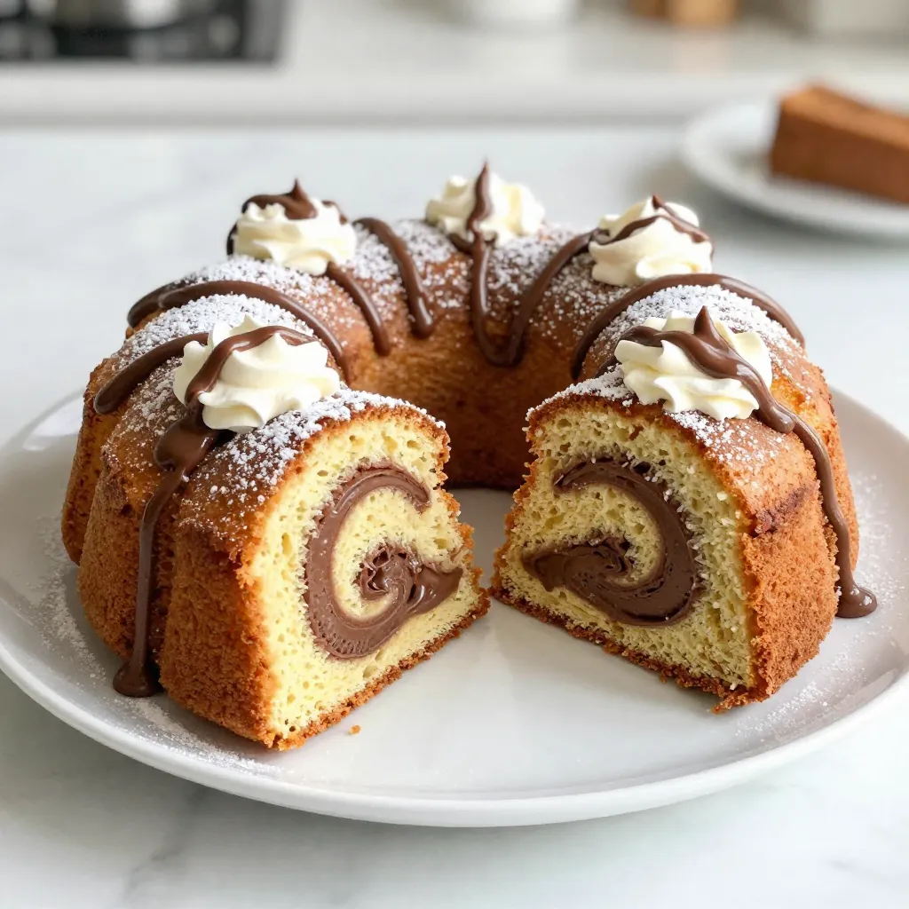 Nutella Swirl Pound Cake Easy and Delicious Recipe