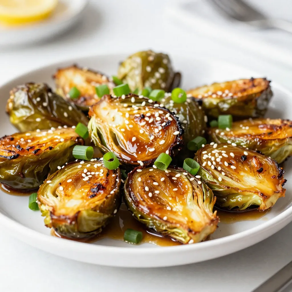 Honey Sriracha Brussels Sprouts Savory and Spicy Dish