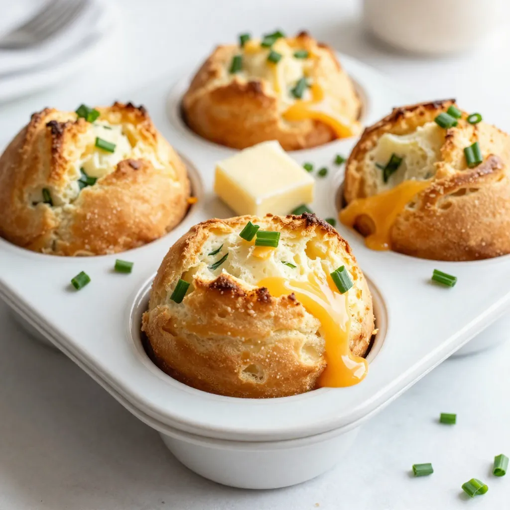 Cheddar Chive Popovers Tasty and Easy Recipe