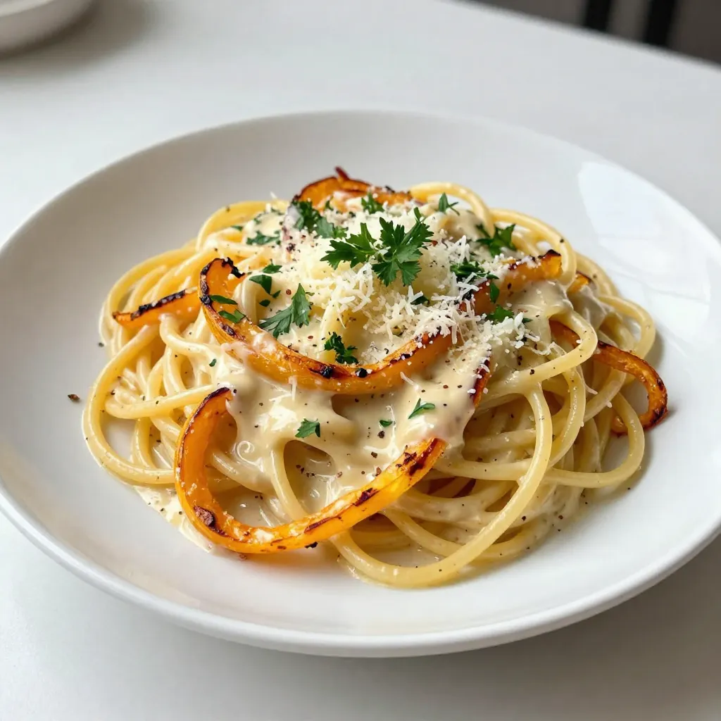 Spaghetti Squash Alfredo Creamy Comfort Meal