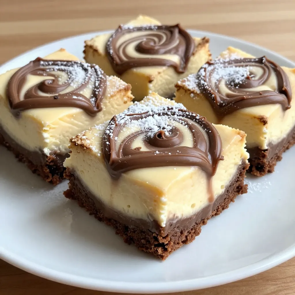 Nutella Swirl Cheesecake Brownies Rich and Decadent Delight