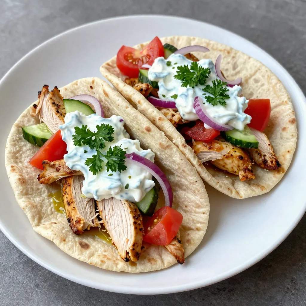 Greek Chicken Gyro Wraps Flavorful and Easy Meal