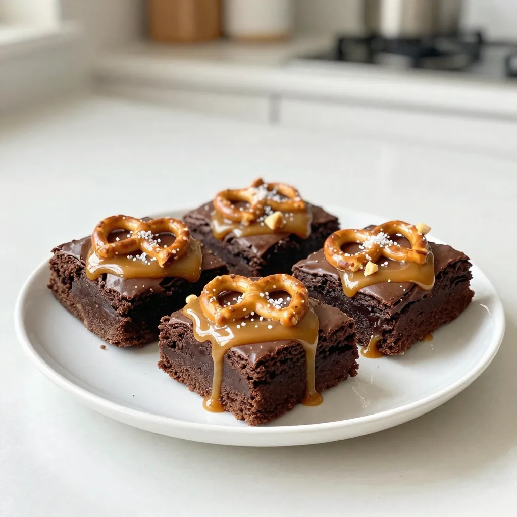 Salted Caramel Pretzel Brownies Irresistible Treat