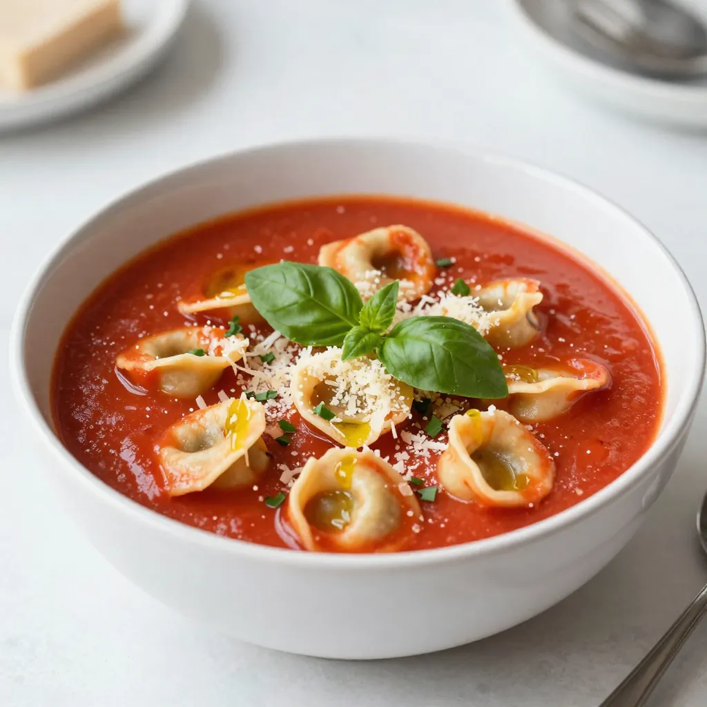 Creamy Tomato Basil Tortellini Soup Simple Comfort Dish