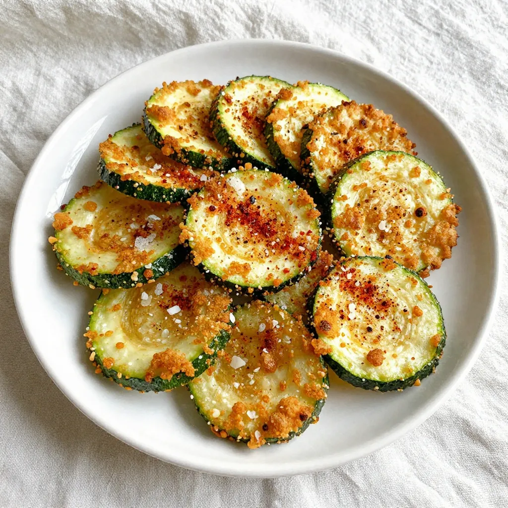 Parmesan Crusted Zucchini Chips Crunchy and Tasty Snack