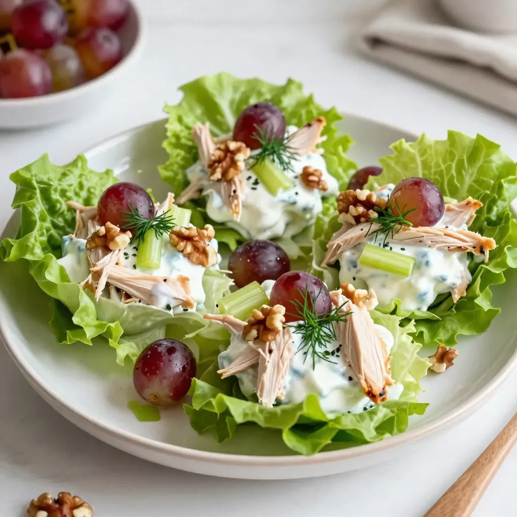 Greek Yogurt Chicken Salad Lettuce Cups Delight