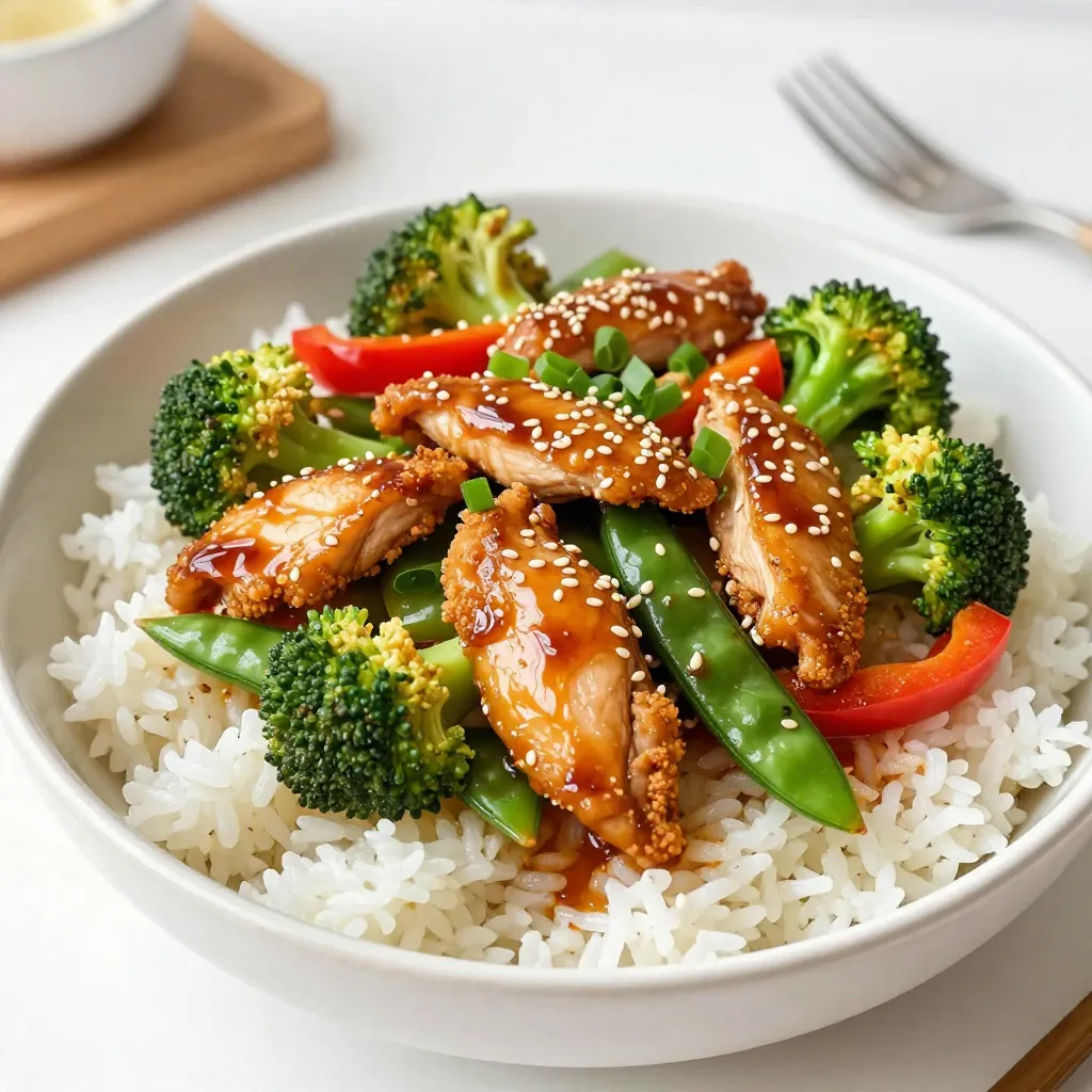Honey Sesame Chicken Stir Fry Easy and Quick Recipe