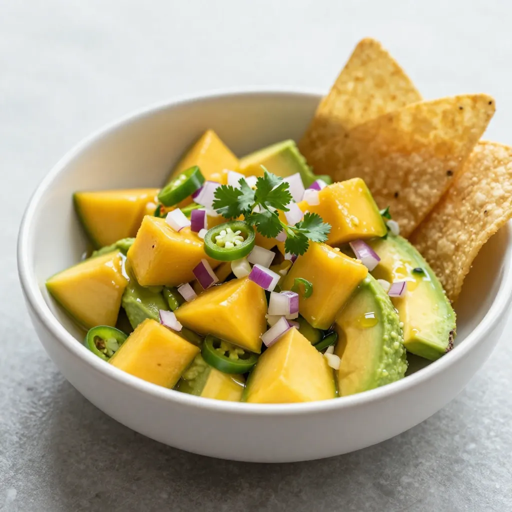 Mango Avocado Salsa Tasty and Colorful Treat