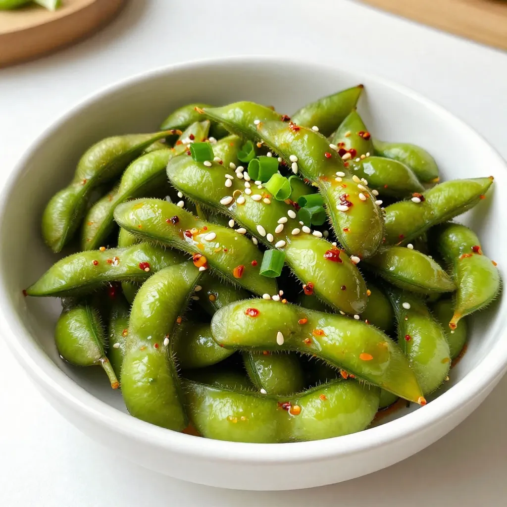 Spicy Garlic Edamame Tasty and Flavorful Snack
