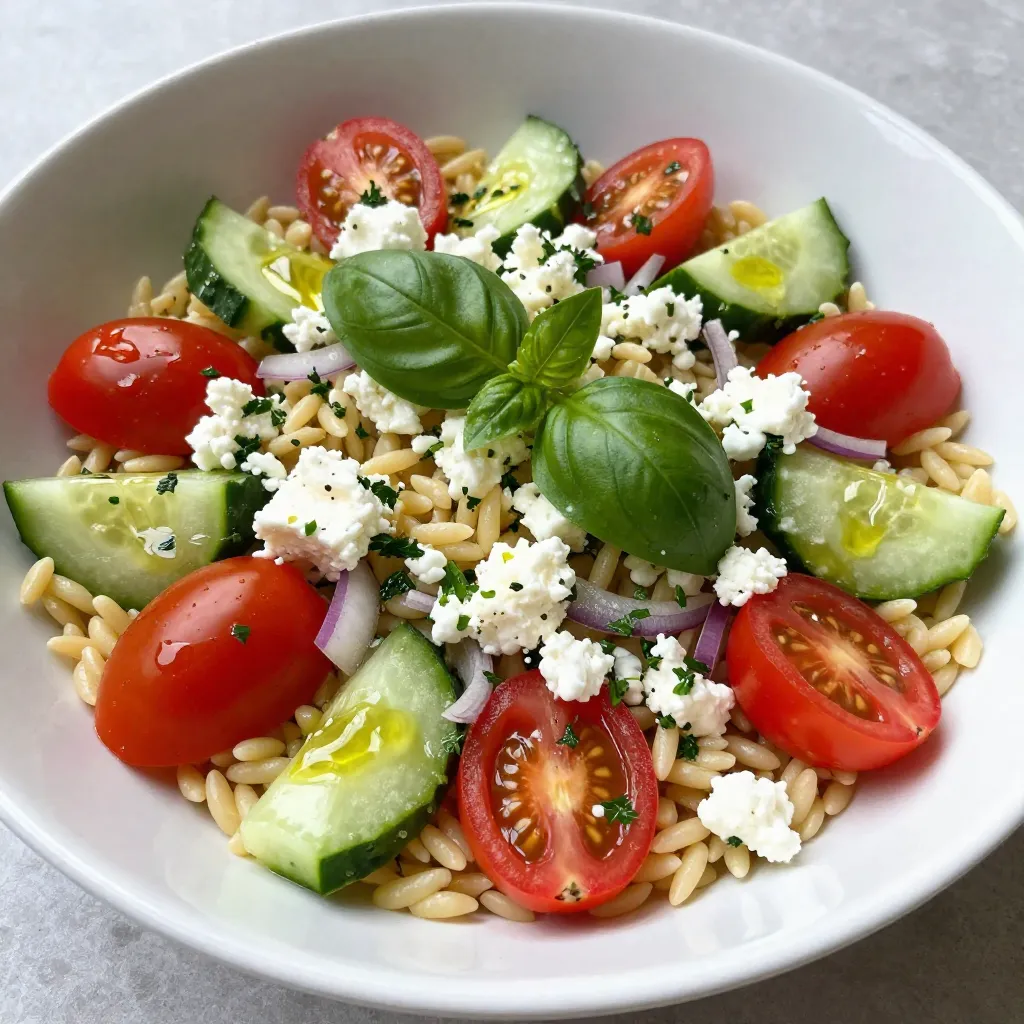 Herbed Feta Orzo Salad Fresh and Flavorful Recipe