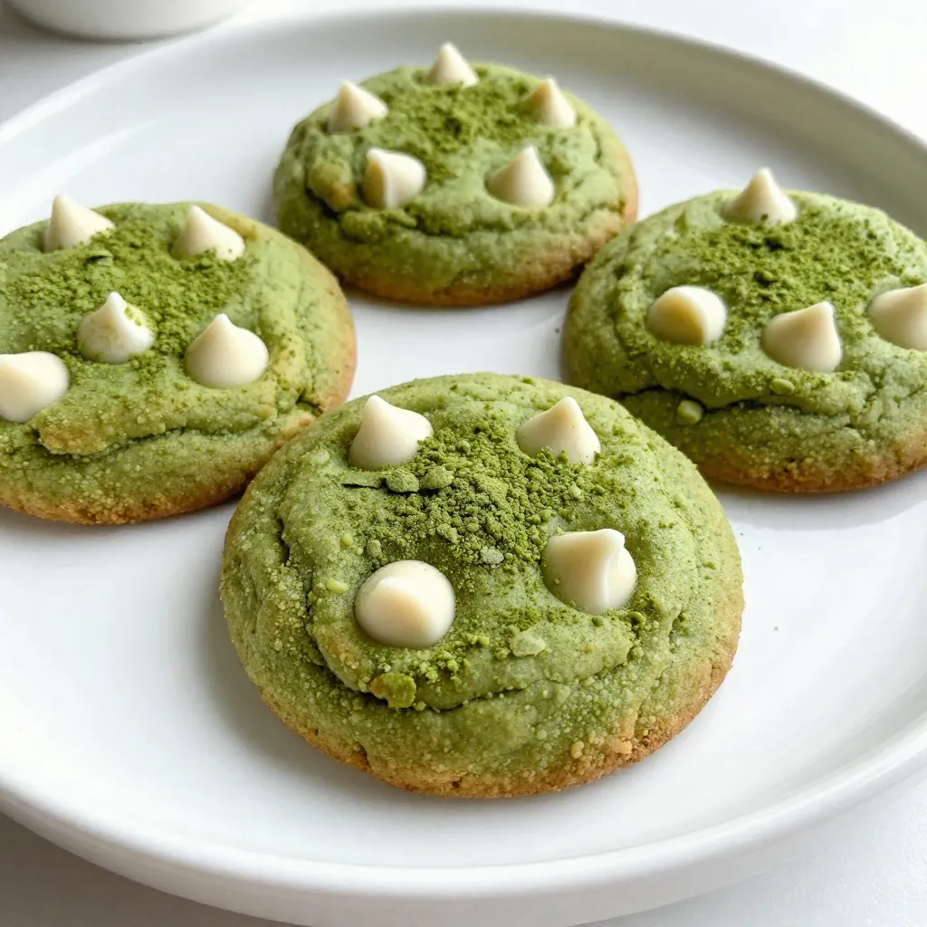Matcha White Chocolate Cookies Delightful Snack Idea