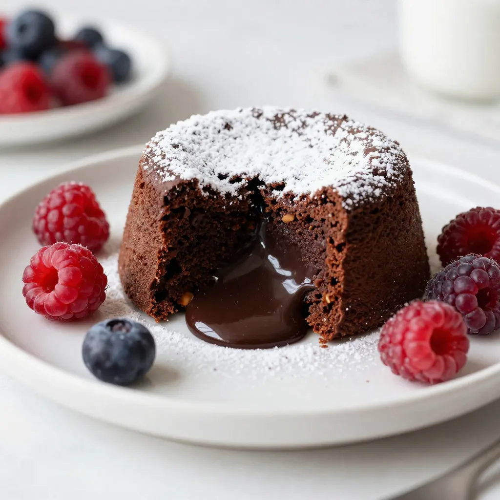 Chocolate Hazelnut Lava Cake Delightful and Rich Treat
